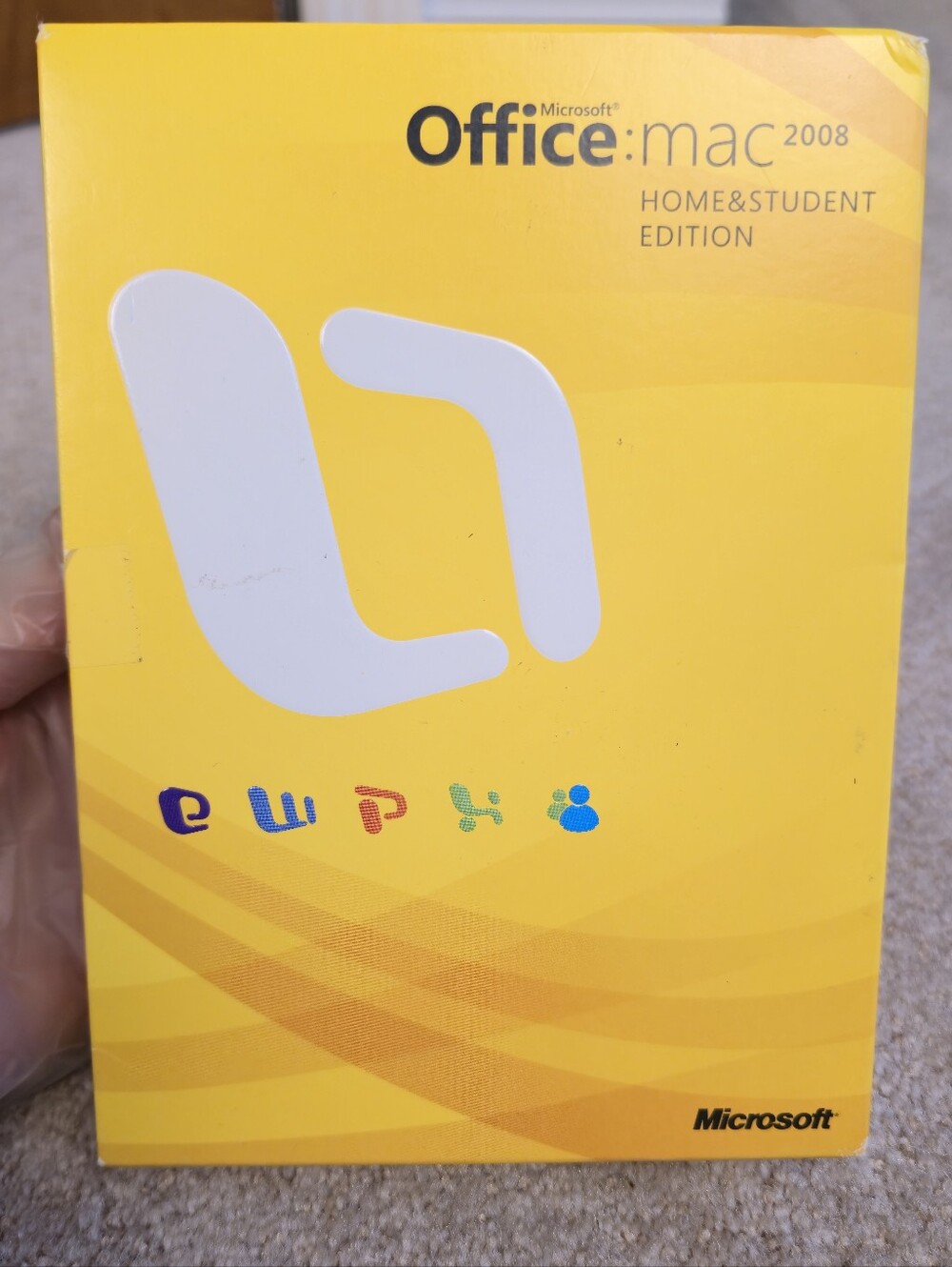 Microsoft Office Mac 2008 Home & Student Edition software + keys boxed
